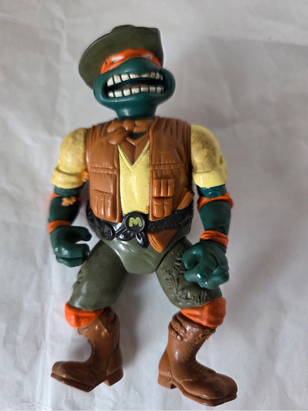 TMNT Safari Mike Michaelangelo Figure Incomplete Vintage 1994 Playmates  Mirage